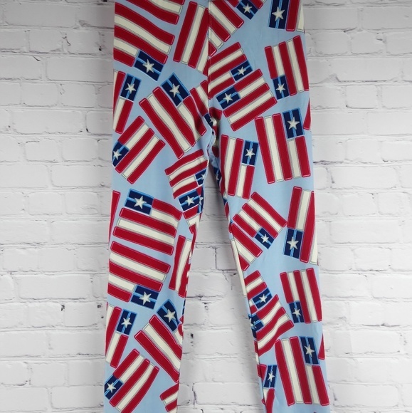 Mom & Me set 2 LIMITED Americana LuLaRoe leggings SOFT High-waist 4th of July - Picture 8 of 8